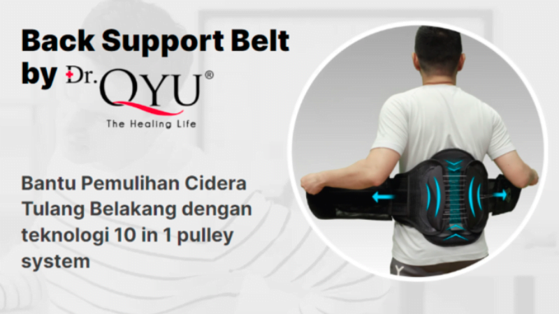 Pengobatan Tulang Ekor Retak - Back Support Belt